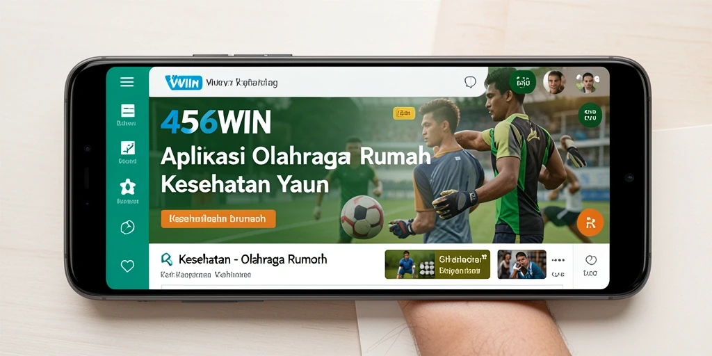 Antarmuka modern dan mudah digunakan dari aplikasi Olahraga Rumah