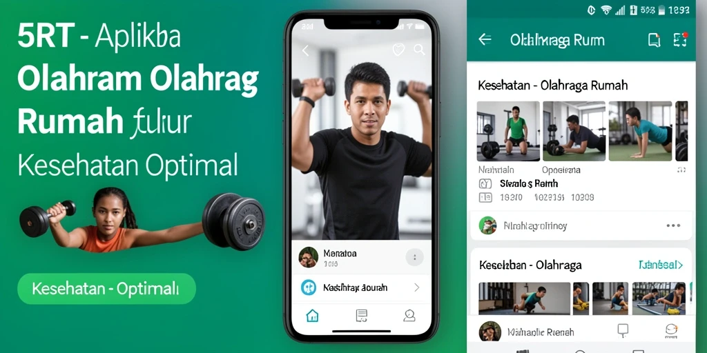 Screenshot antarmuka 5RT menampilkan program latihan yang mudah diikuti.