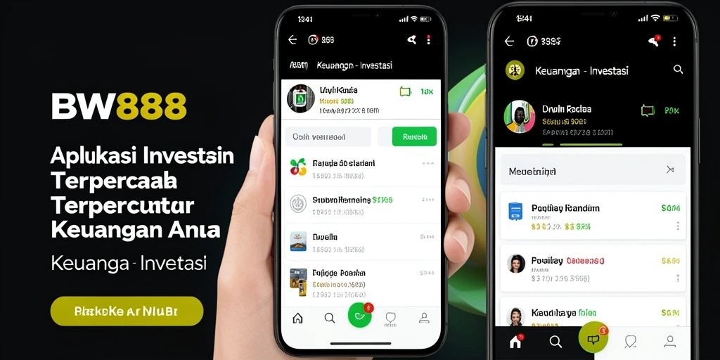 Tampilan antarmuka BW888 yang sederhana dan menarik.