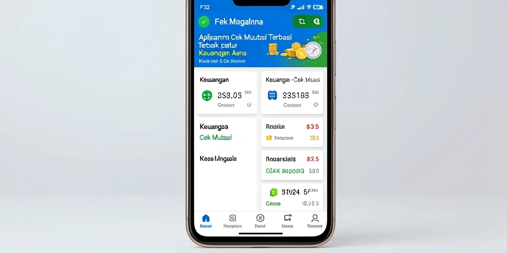 Antarmuka aplikasi F32 yang sederhana dan informatif untuk pengecekan mutasi.