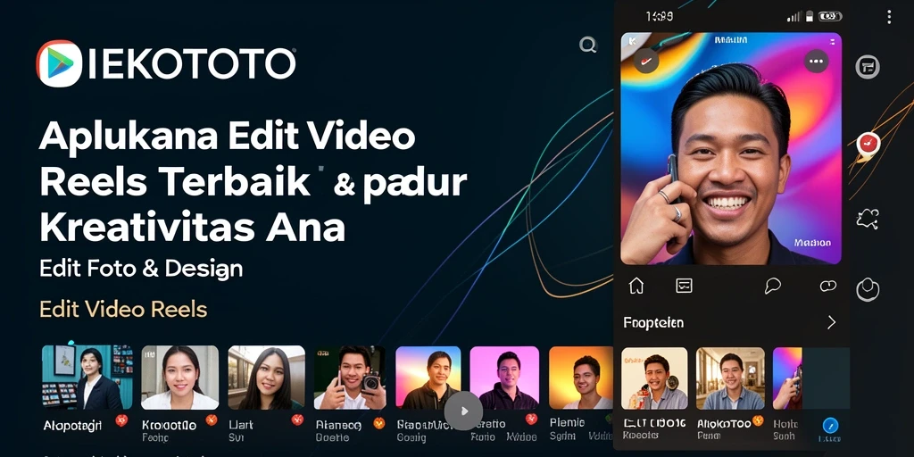 Antarmuka NEKOTOTO saat proses edit video reels.