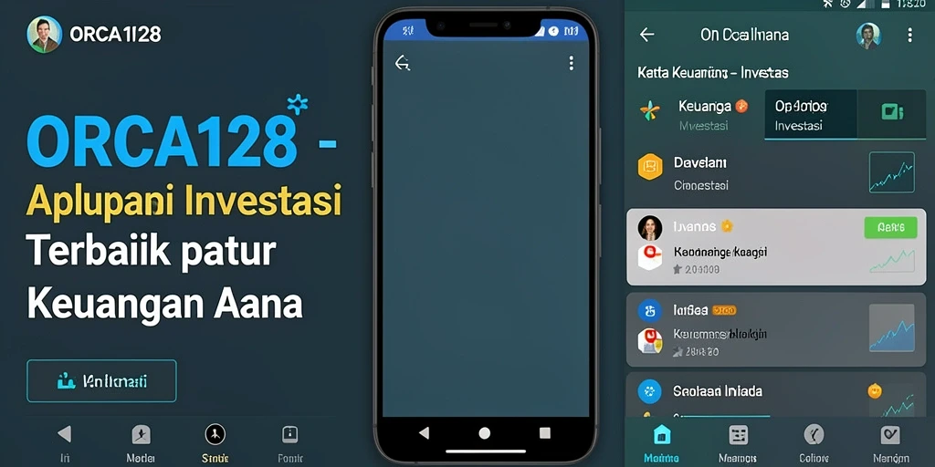 Antarmuka pengguna ORCA128 menampilkan fungsi investasi yang intuitif dan menarik.