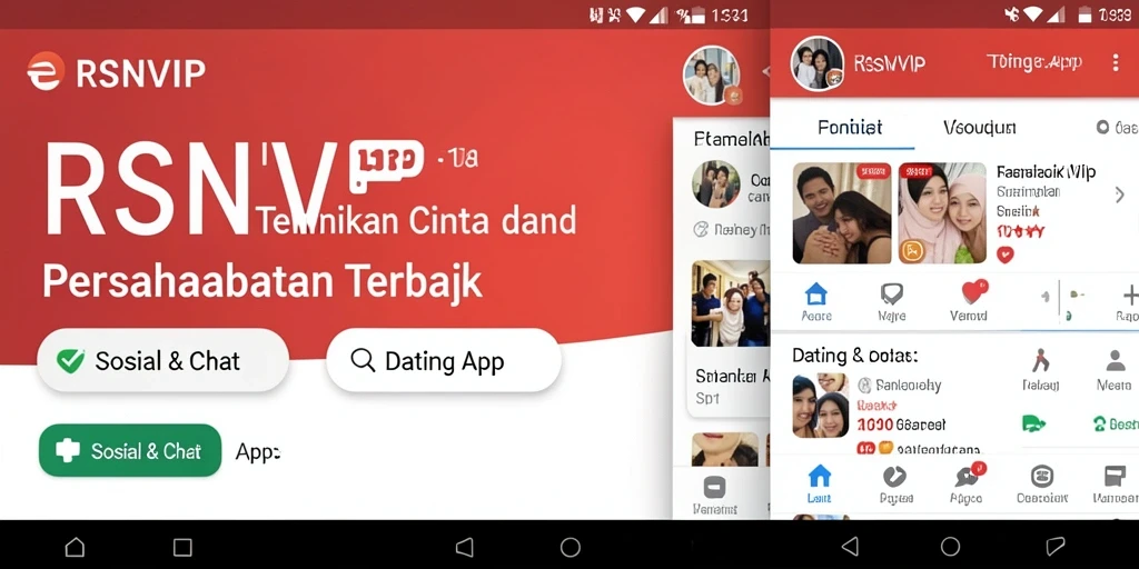 Tampilan intuitif aplikasi RSNVIP dengan fitur chatting yang mudah digunakan.