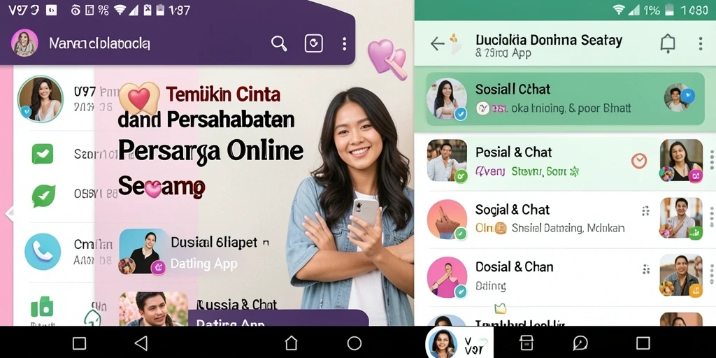 Tampilan antarmuka V87 yang menarik dan fungsional untuk dating.