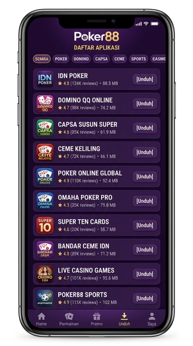 Temukan Aplikasi Populer di poker88 | Hub Unduhan Terbaik